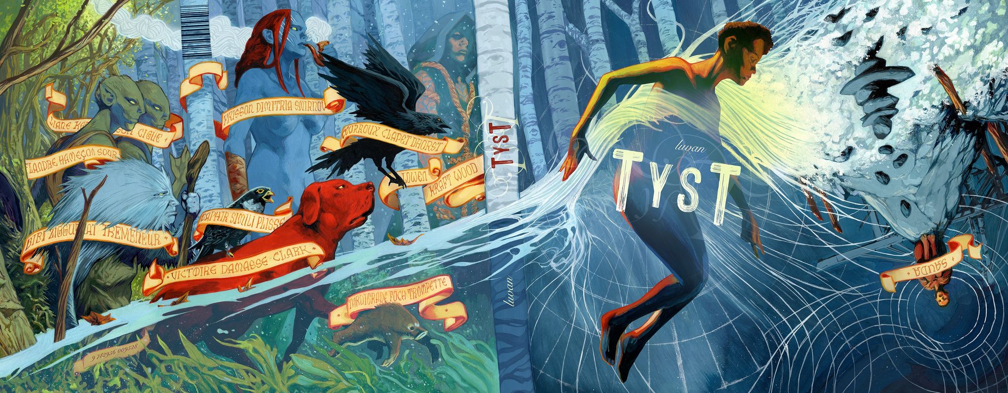 Le roman TysT + la couverture à plat de Stéphane PERGER